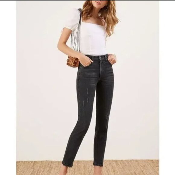 Reformation 💋 Julia High Jeans \\ Size 29 // Black - Picture 8 of 8
